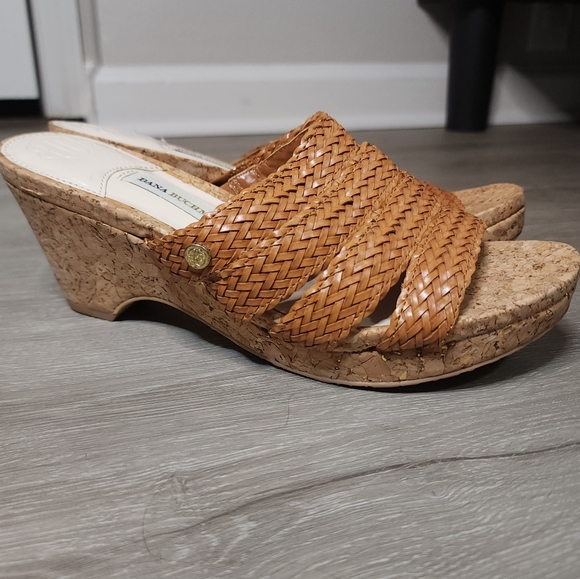Dana Buchman cork wedge sandal size 9 - Picture 2 of 4
